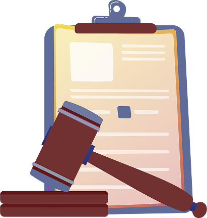 Legal disclaimer illustration